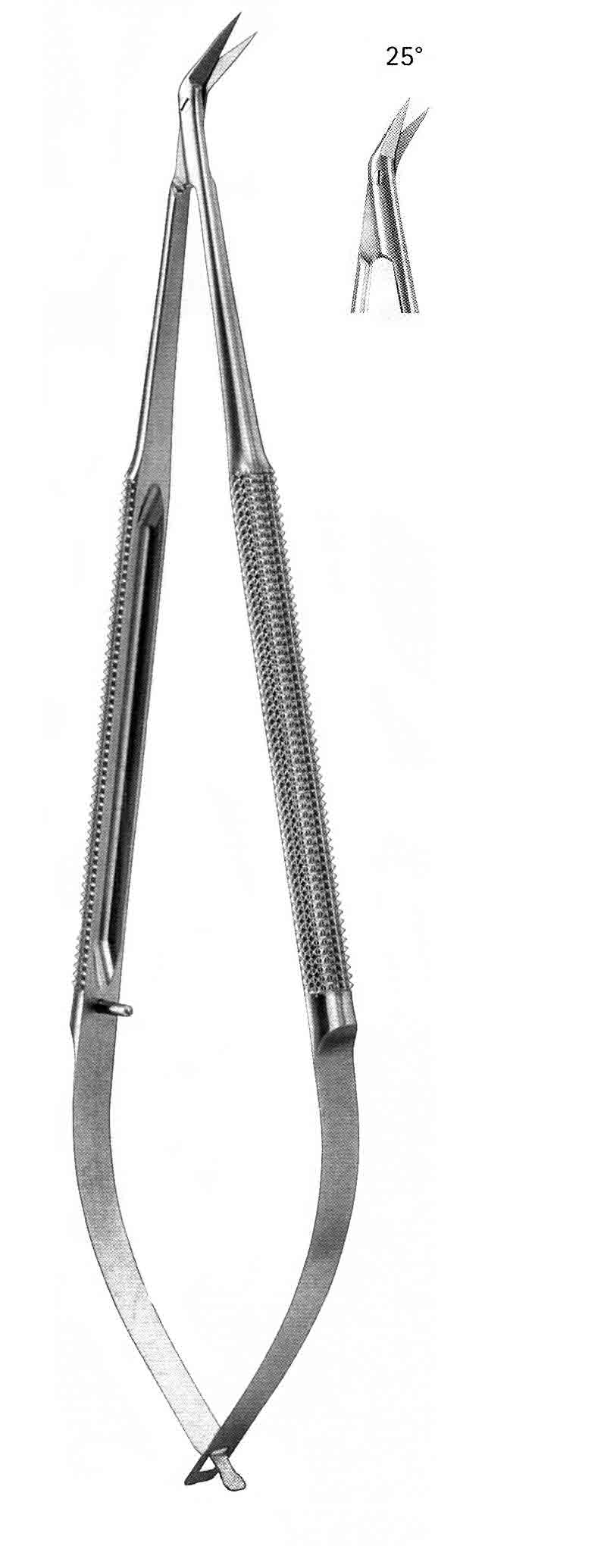 MİKRO MAKAS EĞRİ  25º 16.5 CM  